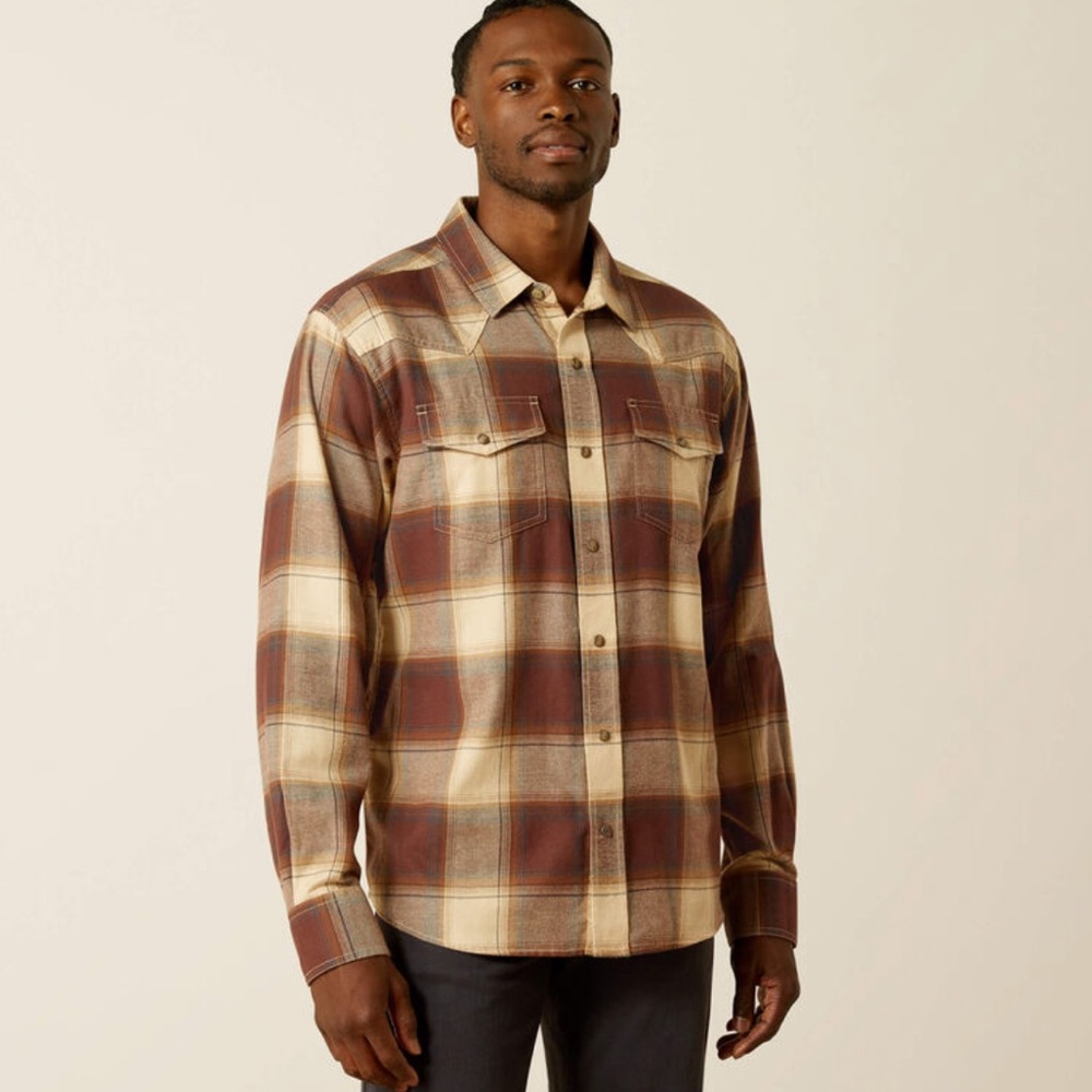 Ariat Hudson Retro Fit Snap Long Sleeve Shirt #10062221 Western Cowboy
